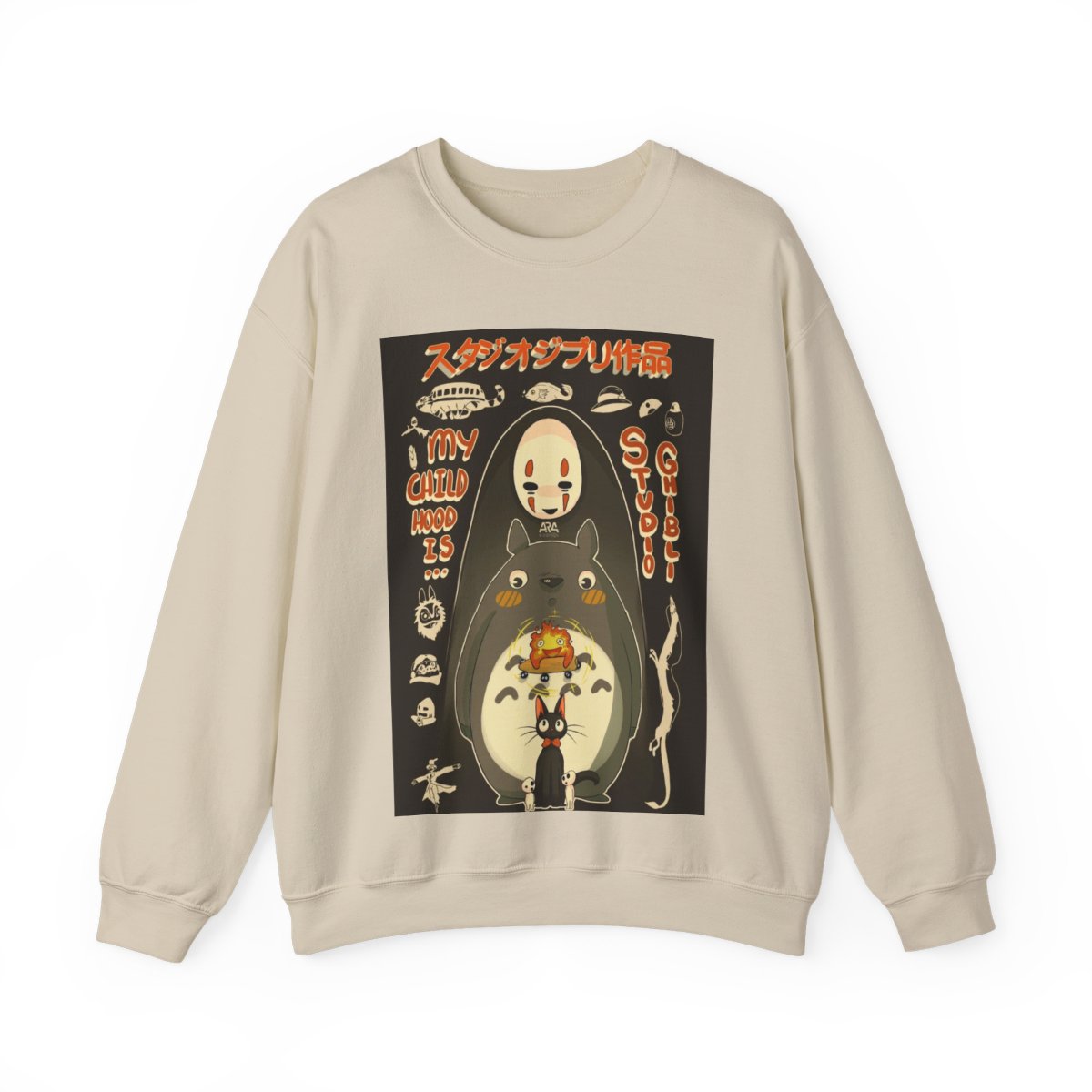 Studio Ghibli Sweatshirt Black Edition - alternate angle 4, merchandise