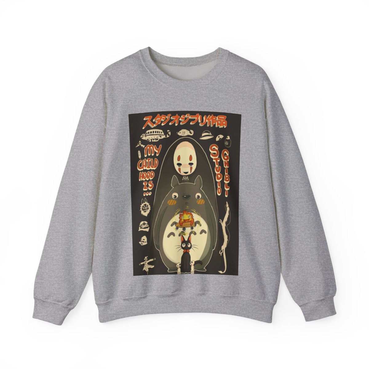 Studio Ghibli Sweatshirt Black Edition - alternate angle 5, merchandise