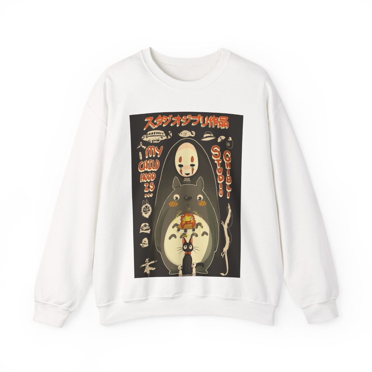 Studio Ghibli Sweatshirt Black Edition - Official Sweatshirts merchandise