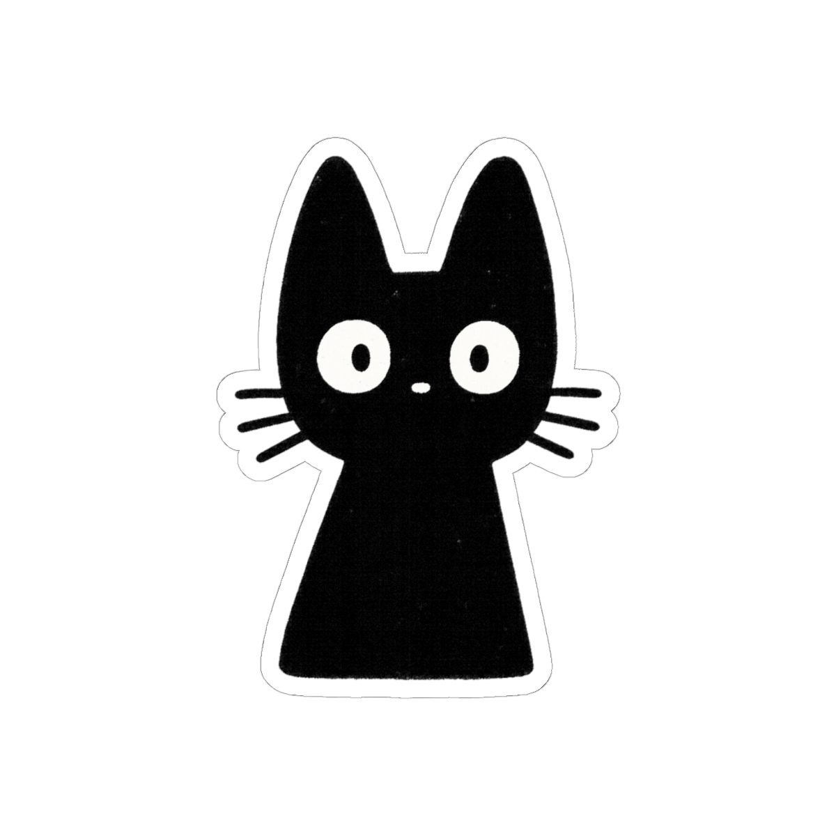 Surprised Cute Kitten Sticker | Funny Vinyl Cat Decal