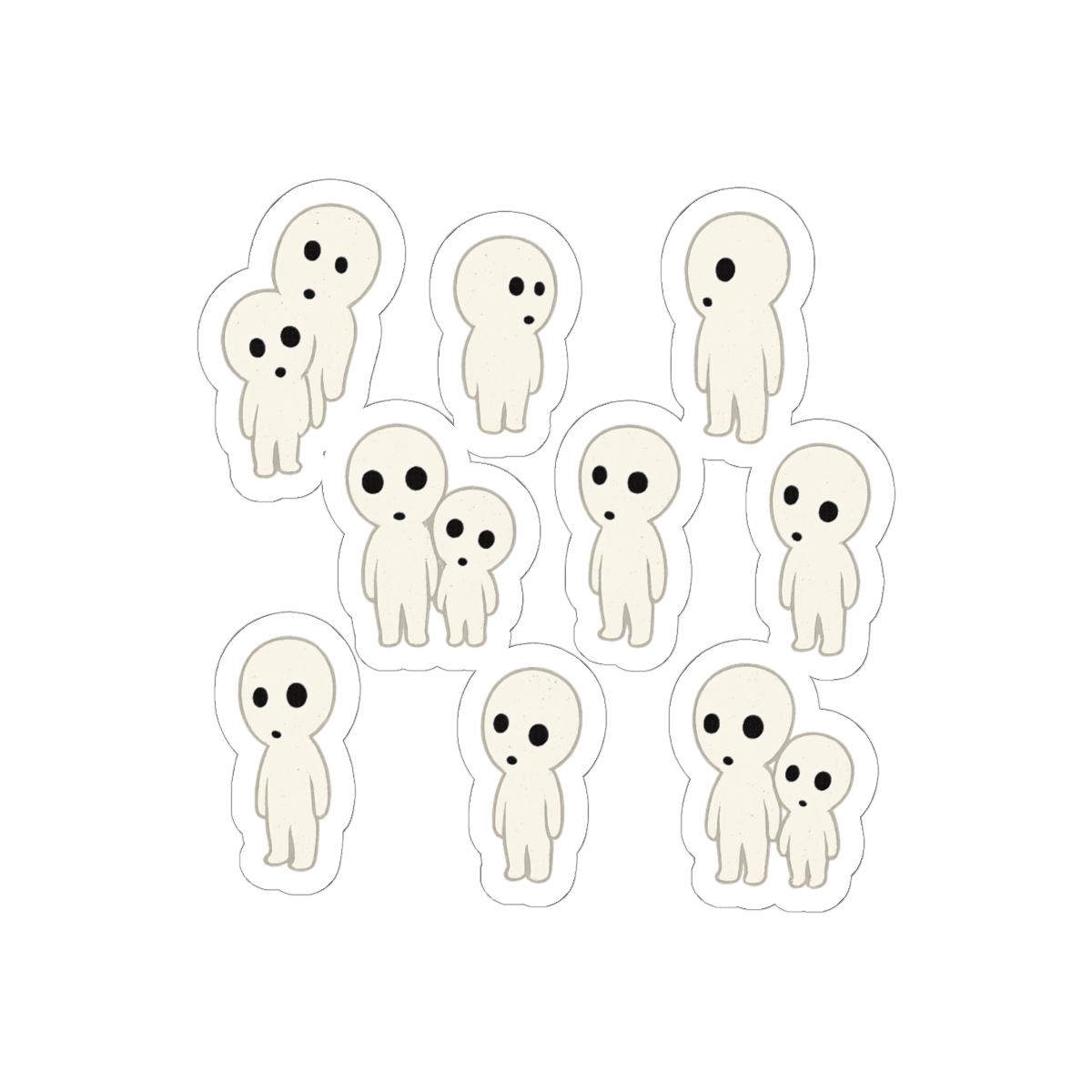 Mystical Tree Spirits Stickers | Ethereal Forest Vinyl Decals