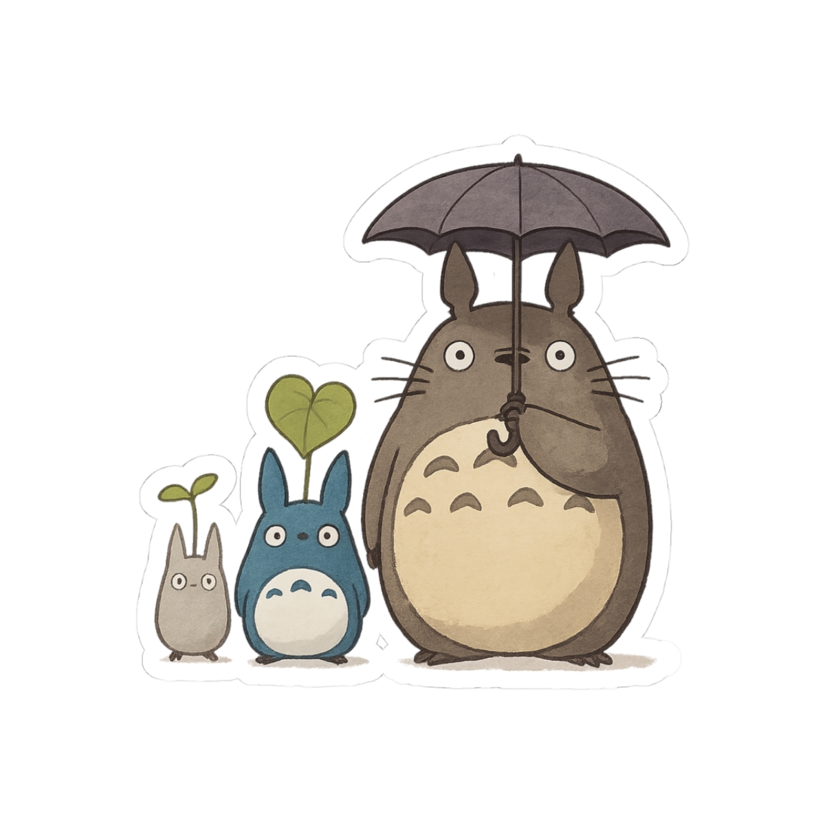 Charming Trio Journey Whimsical Adventure Sticker