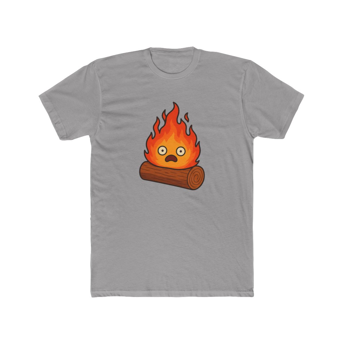 Funny Surprised Flame Cartoon T-Shirt