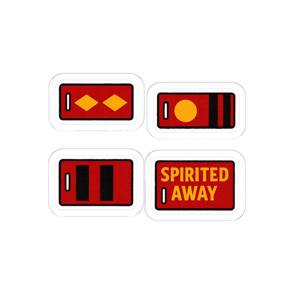 Spirited Away Bath Tokens Cute Stickers | Vinyl Decals