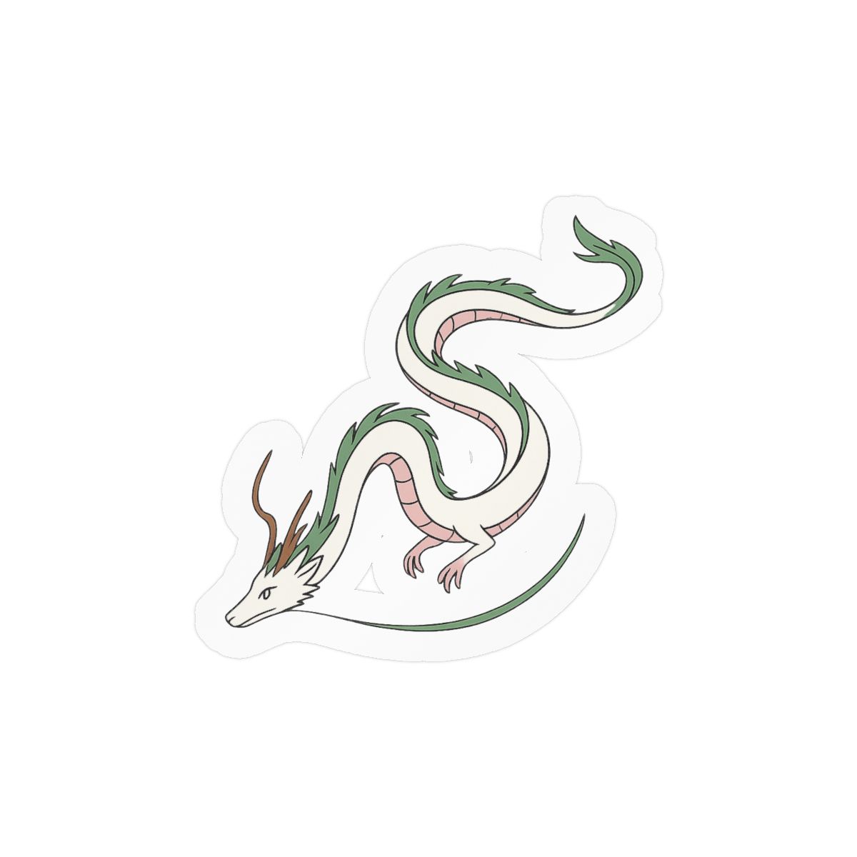 Haku Dragon Sticker | Mystical Fantasy Vinyl Decal