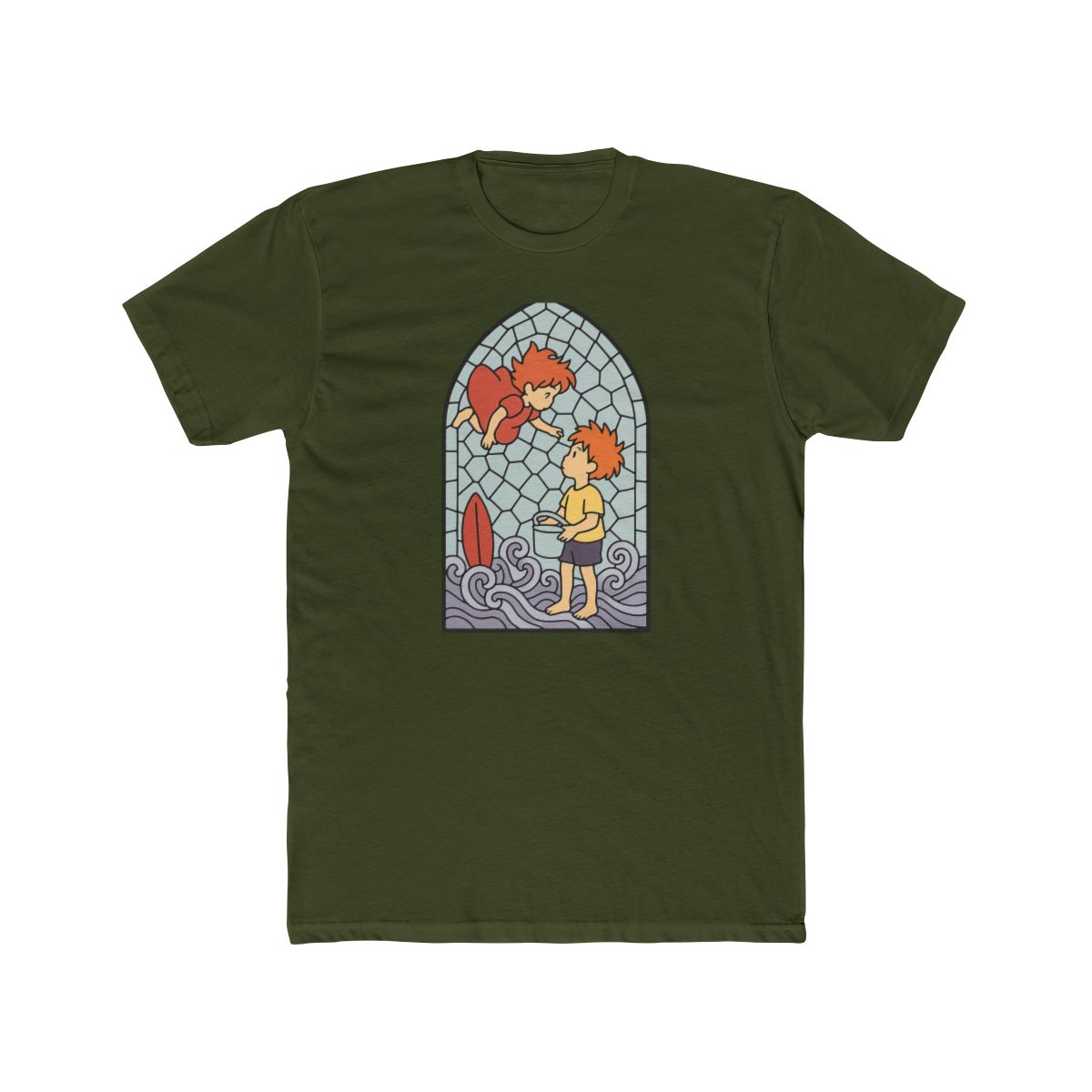 Studio Ghibli Ponyo Stained Glass Duo T-Shirt - Official T-Shirts merchandise