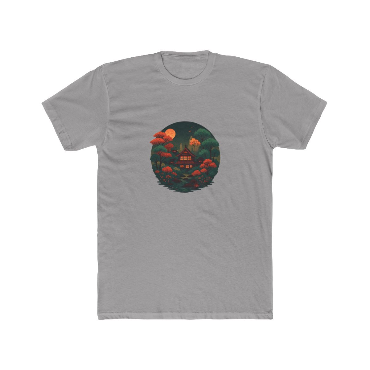 Serene Japanese Village Landscape T-Shirt