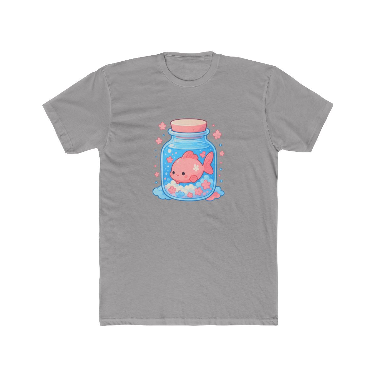 Kawaii Anime Fish in Glass Jar T-Shirt