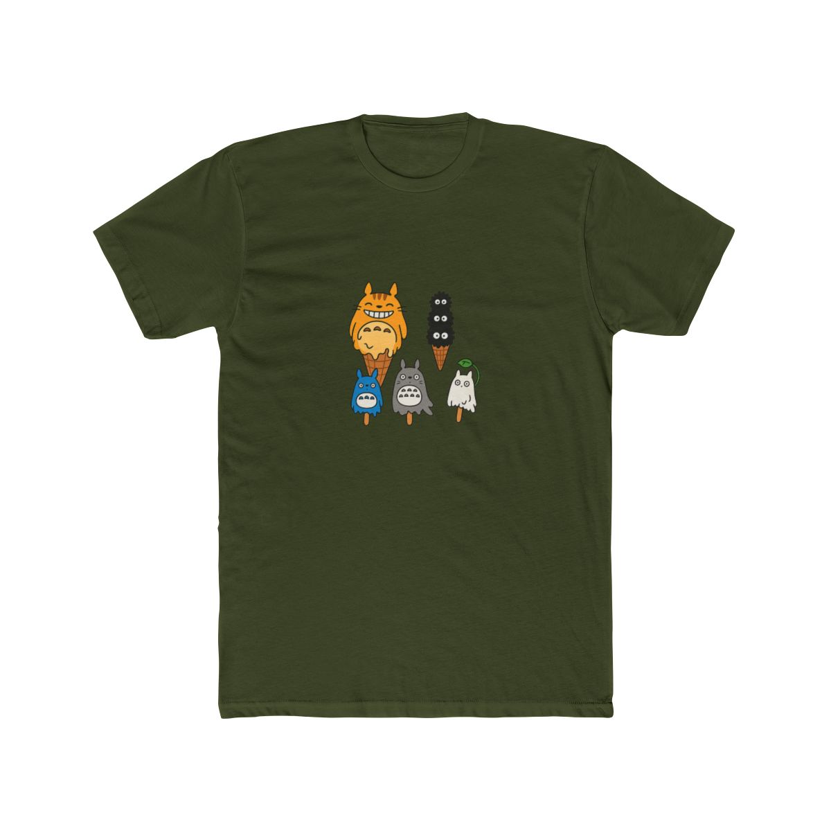 Totoro Ice Cream Bliss Studio Ghibli T-Shirt - alternate angle 2, merchandise