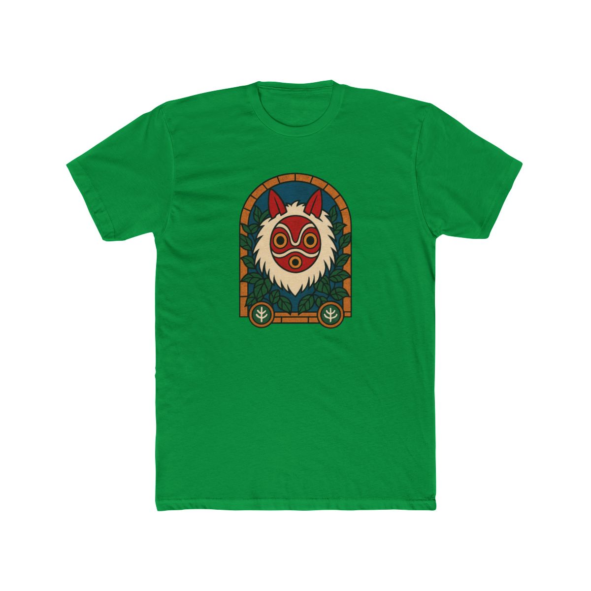 Studio Ghibli Princess Mononoke San Stained Glass T-Shirt - alternate angle 5, merchandise