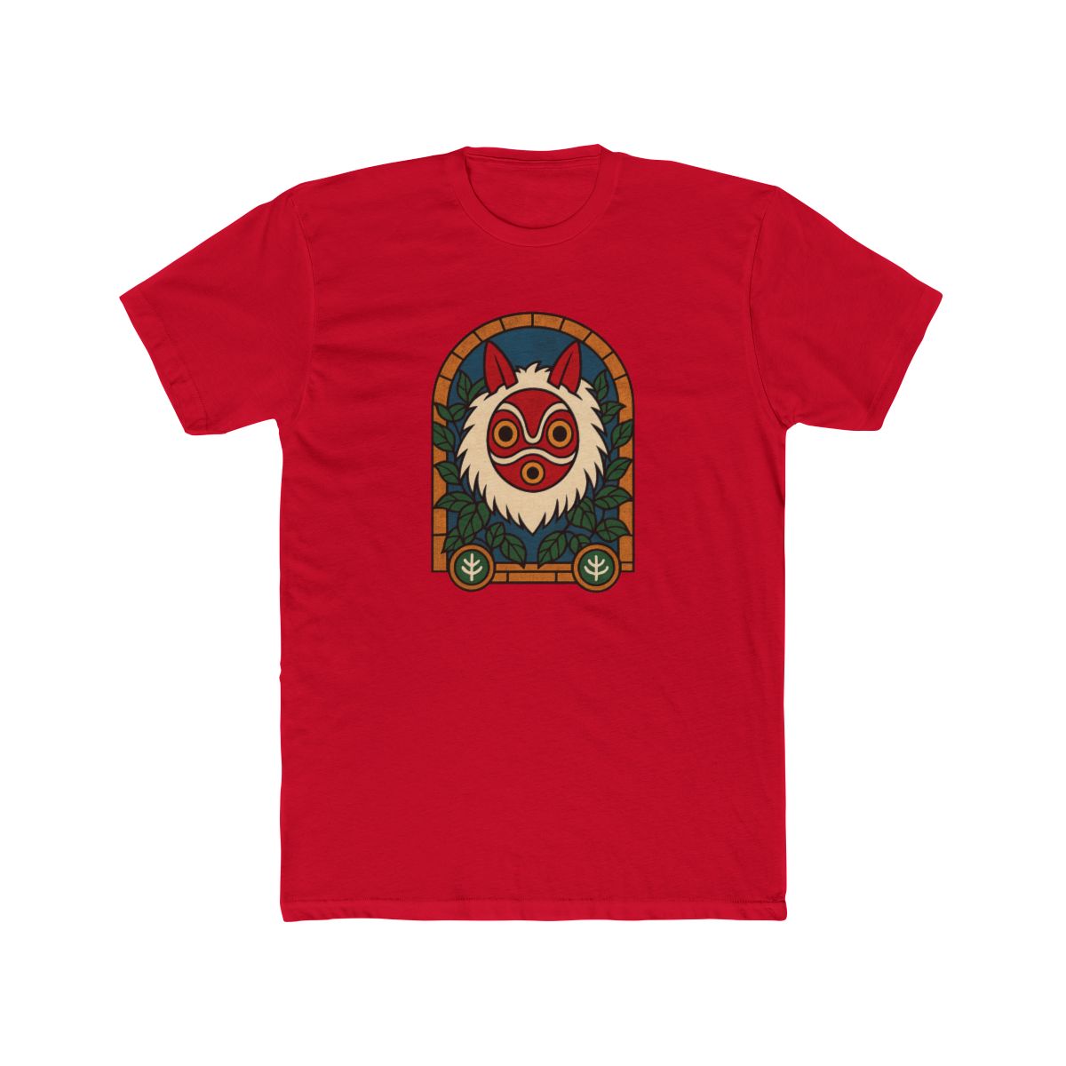 Studio Ghibli Princess Mononoke San Stained Glass T-Shirt - alternate angle 3, merchandise
