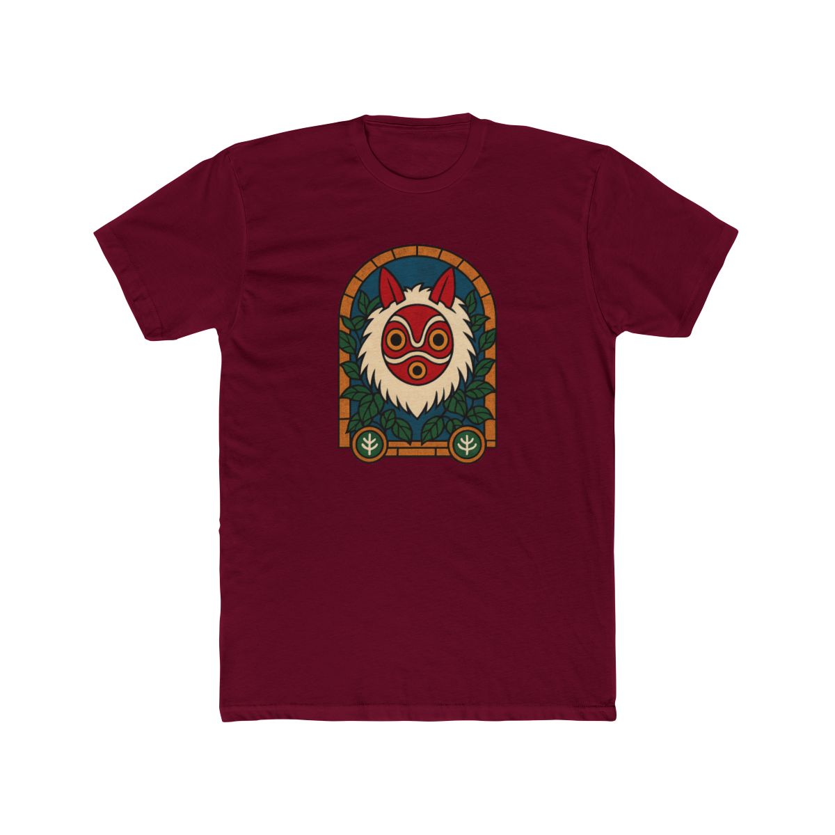 Studio Ghibli Princess Mononoke San Stained Glass T-Shirt - alternate angle 4, merchandise