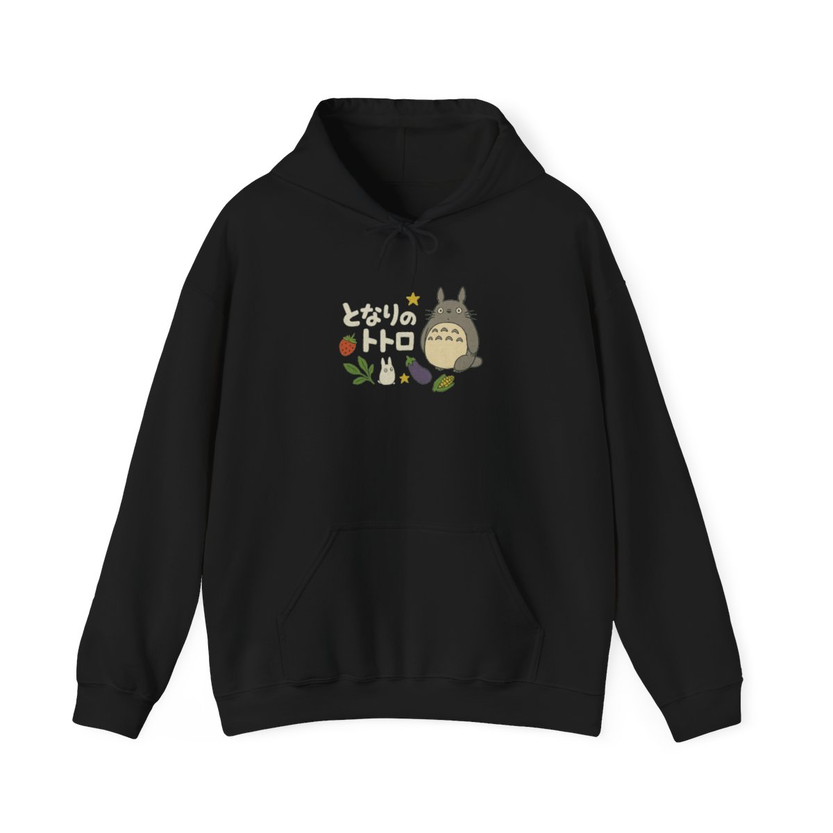 My Neighbor Totoro Veggie Patch Embroidered Cropped Zipper Hoodie