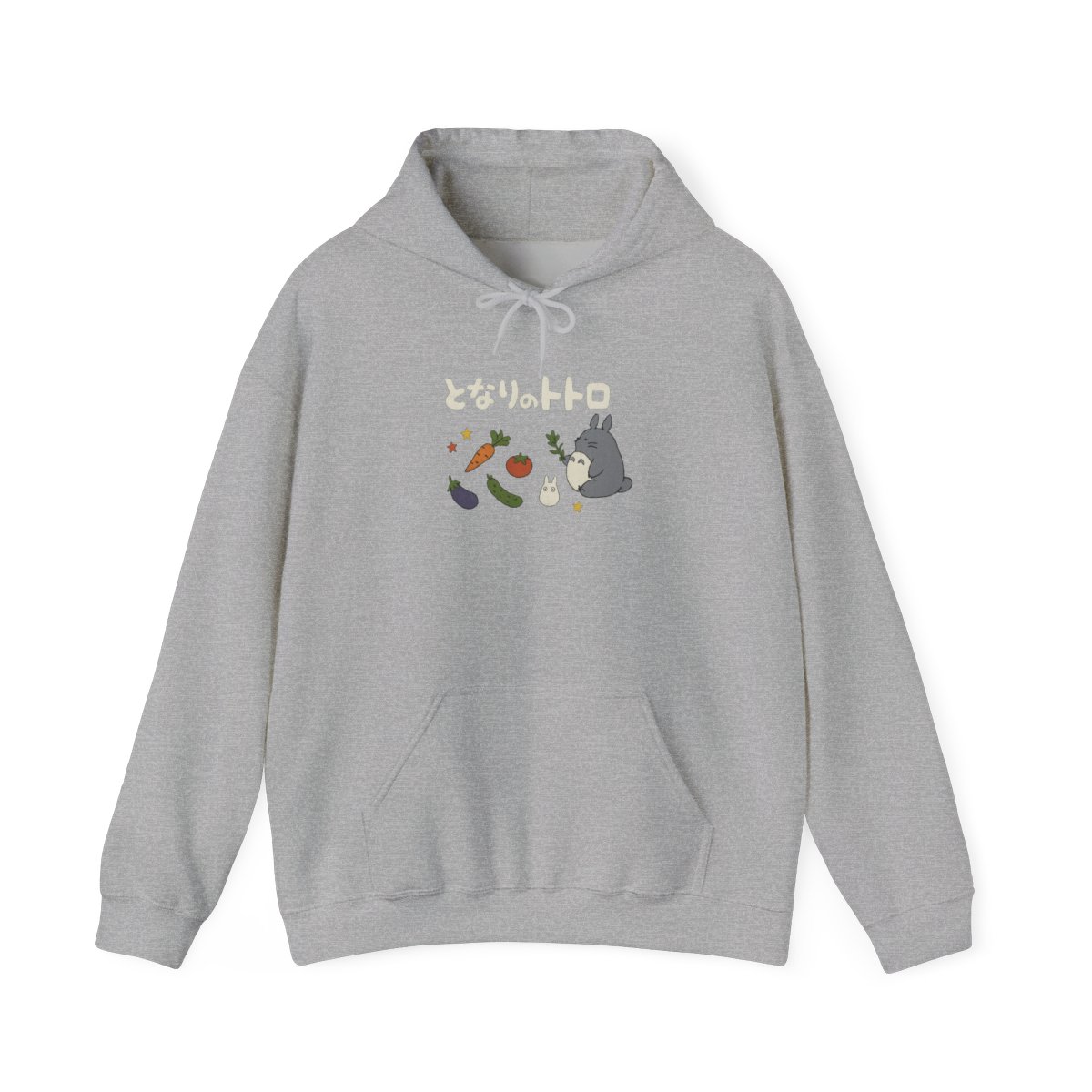 My Neighbor Totoro Veggies Embroidered Cropped Zippered Hoodie - alternate angle 3, merchandise