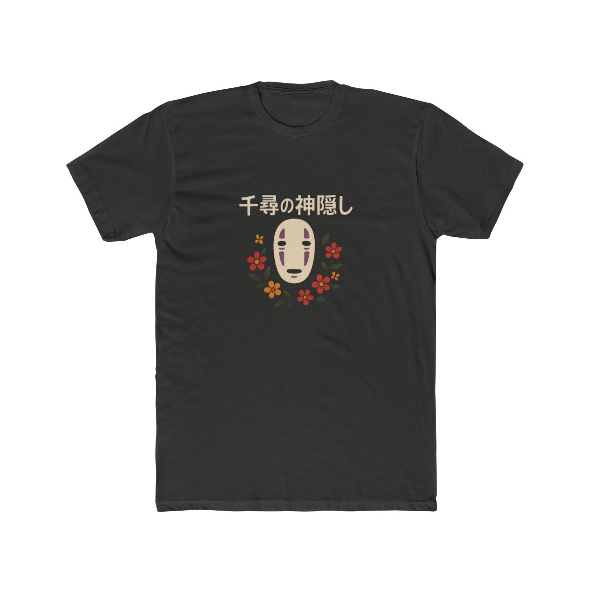Studio Ghibli Spirited Away No-Face Floral T-Shirt - alternate angle 5, merchandise