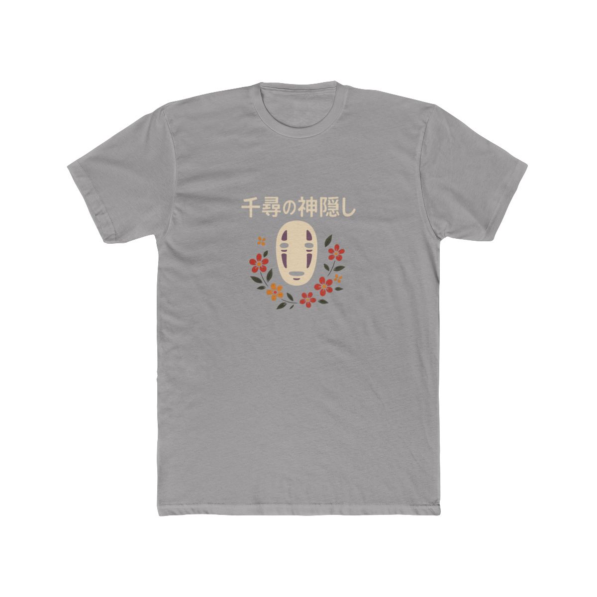 Studio Ghibli Spirited Away No-Face Floral T-Shirt - Official T-Shirts merchandise