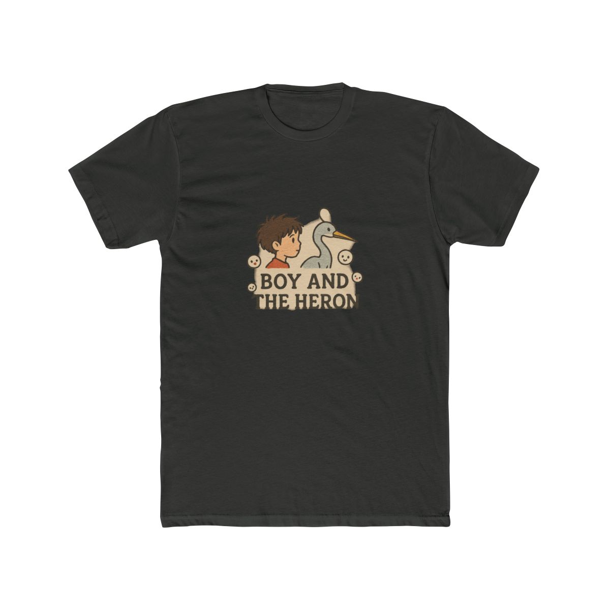 Studio Ghibli Warawara Embroidered T-Shirt - Boy and the Heron - alternate angle 3, merchandise