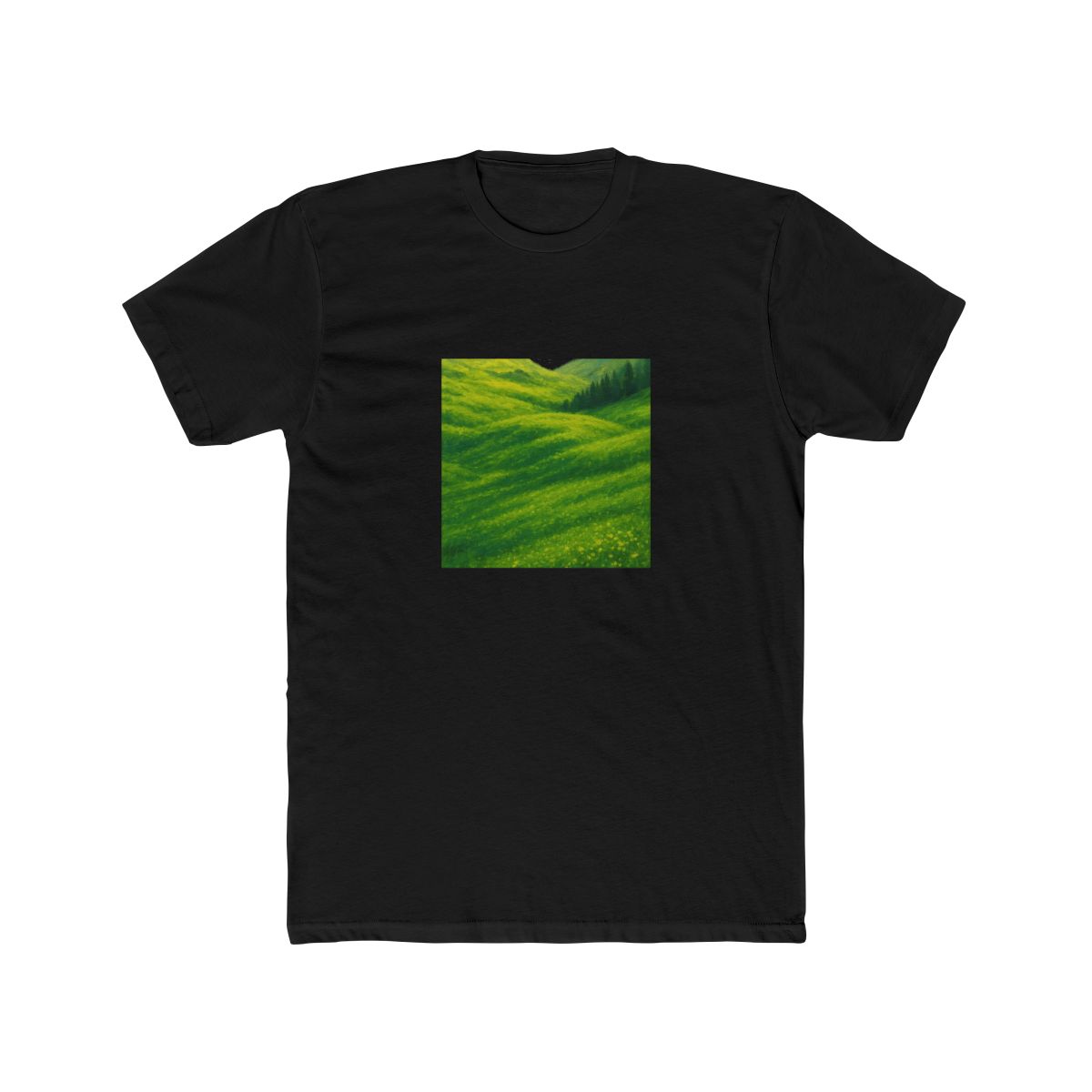 Ghibli-Style Green Spring Meadow T-Shirt
