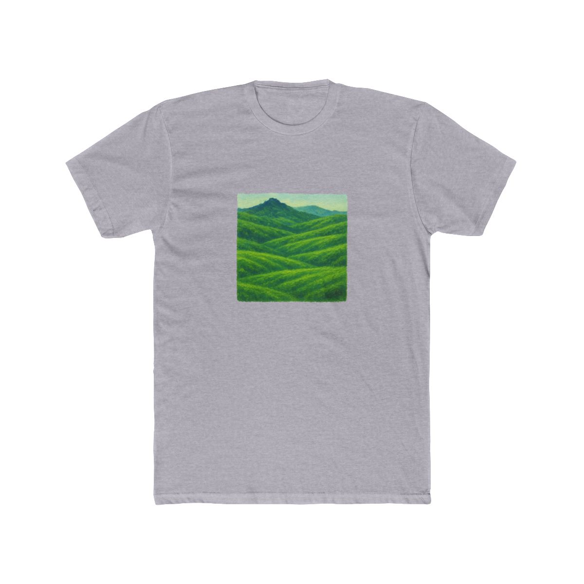 Ghibli-Style Green Spring Meadow Vintage T-Shirt - alternate angle 5, merchandise