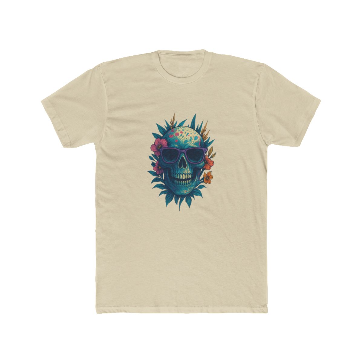 Trendy Sunglasses Grinning Skull T-Shirt - alternate angle 4, merchandise