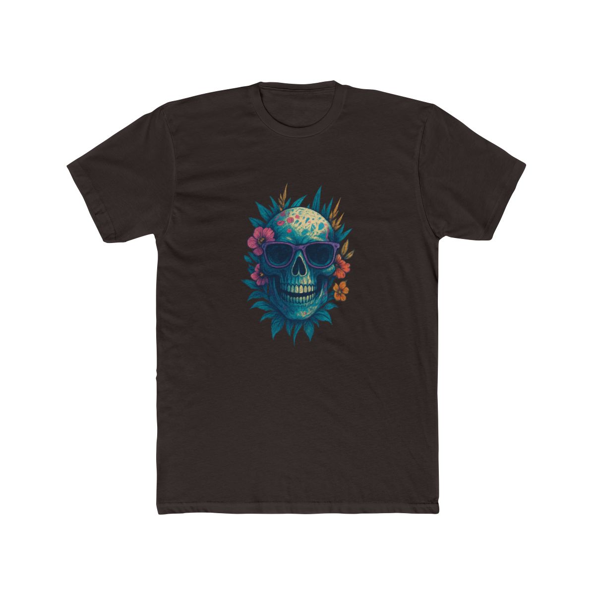 Trendy Sunglasses Grinning Skull T-Shirt - alternate angle 3, merchandise