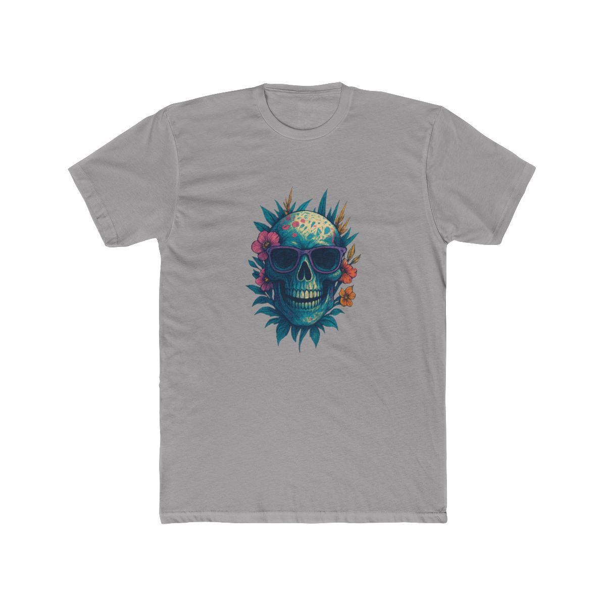 Trendy Sunglasses Grinning Skull T-Shirt - alternate angle 2, merchandise