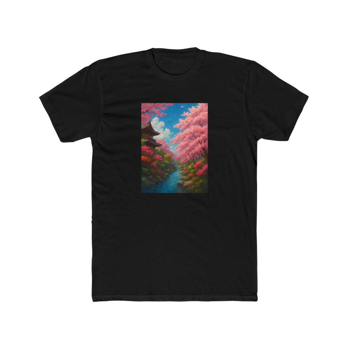 Cherry Blossom Garden Studio Ghibli Inspired T Shirt