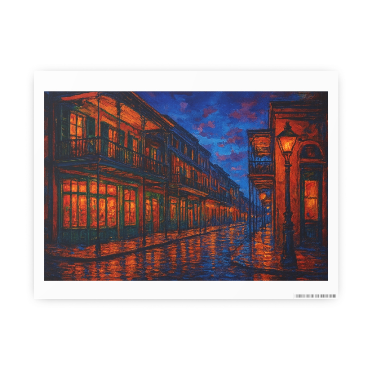Bourbon Street New Orleans Poster | Vibrant NOLA Wall Art