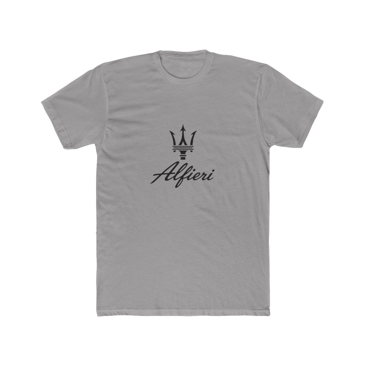 Iconic Maserati Alfieri Logo Black T Shirt