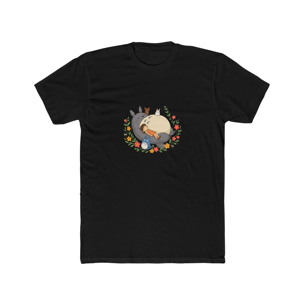 Totoro Floral Wreath Gathering | Totoro Tee, Ghibli Shirt, Studio Ghibli Gift