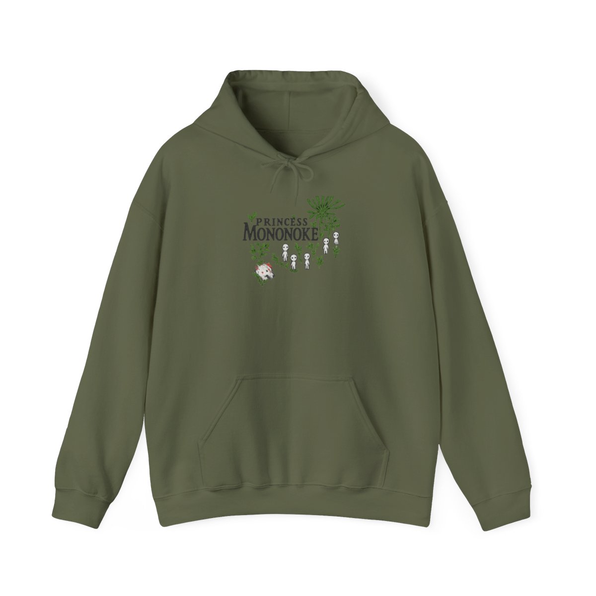 Princess Mononoke Embroidered Sweatshirt And Hoodie, Mononoke Hime Jumper, Fantasy Anime, Ghibli Aesthetic Graphic Shirt - alternate angle 2, merchandise