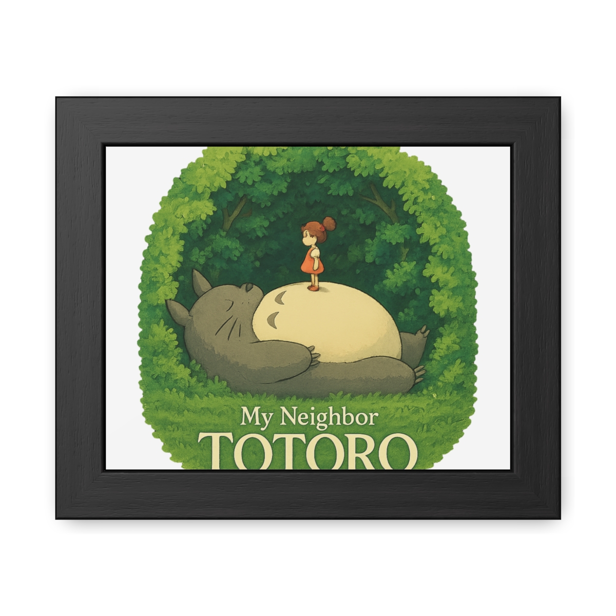 Mei Totoro Belly Triumph | Studio Ghibli Poster, Totoro Print, Anime Wall Art