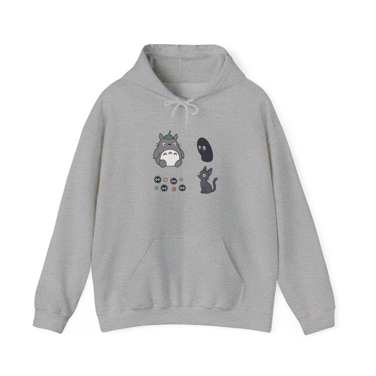 Studio Ghibli Totoro No-Face Embroidered Hoodie - alternate angle 4, merchandise