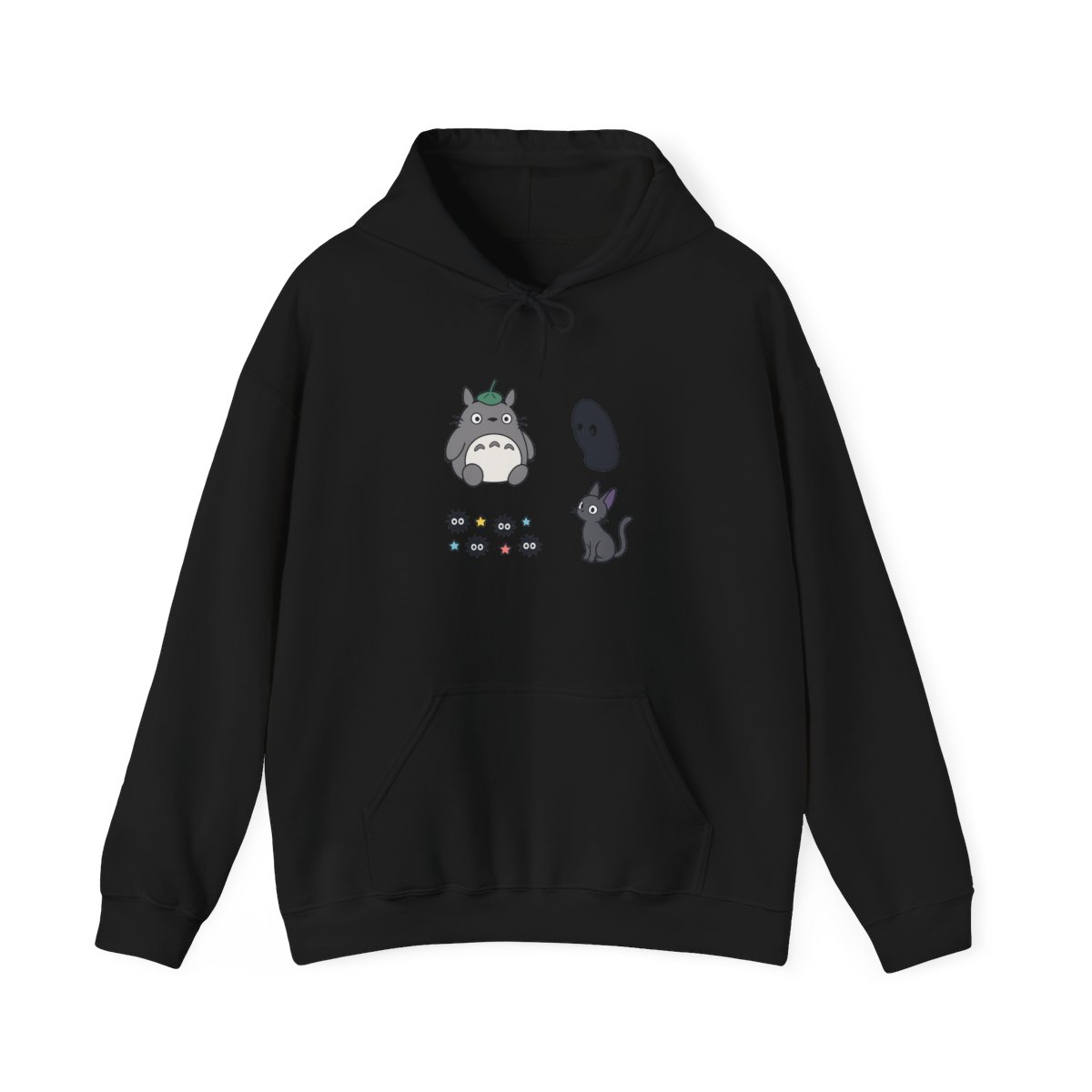 Studio Ghibli Totoro No-Face Embroidered Hoodie — official Studio Ghibli Hoodies