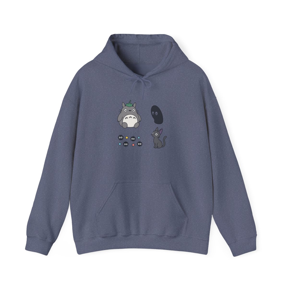Studio Ghibli Totoro No-Face Embroidered Hoodie - Official Hoodies merchandise