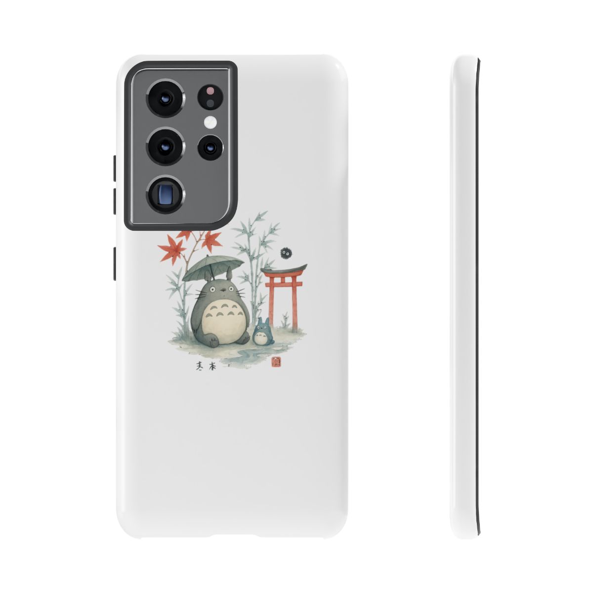 Watercolor Totoro Ghibli MagSafe iPhone Case - alternate angle 3, merchandise