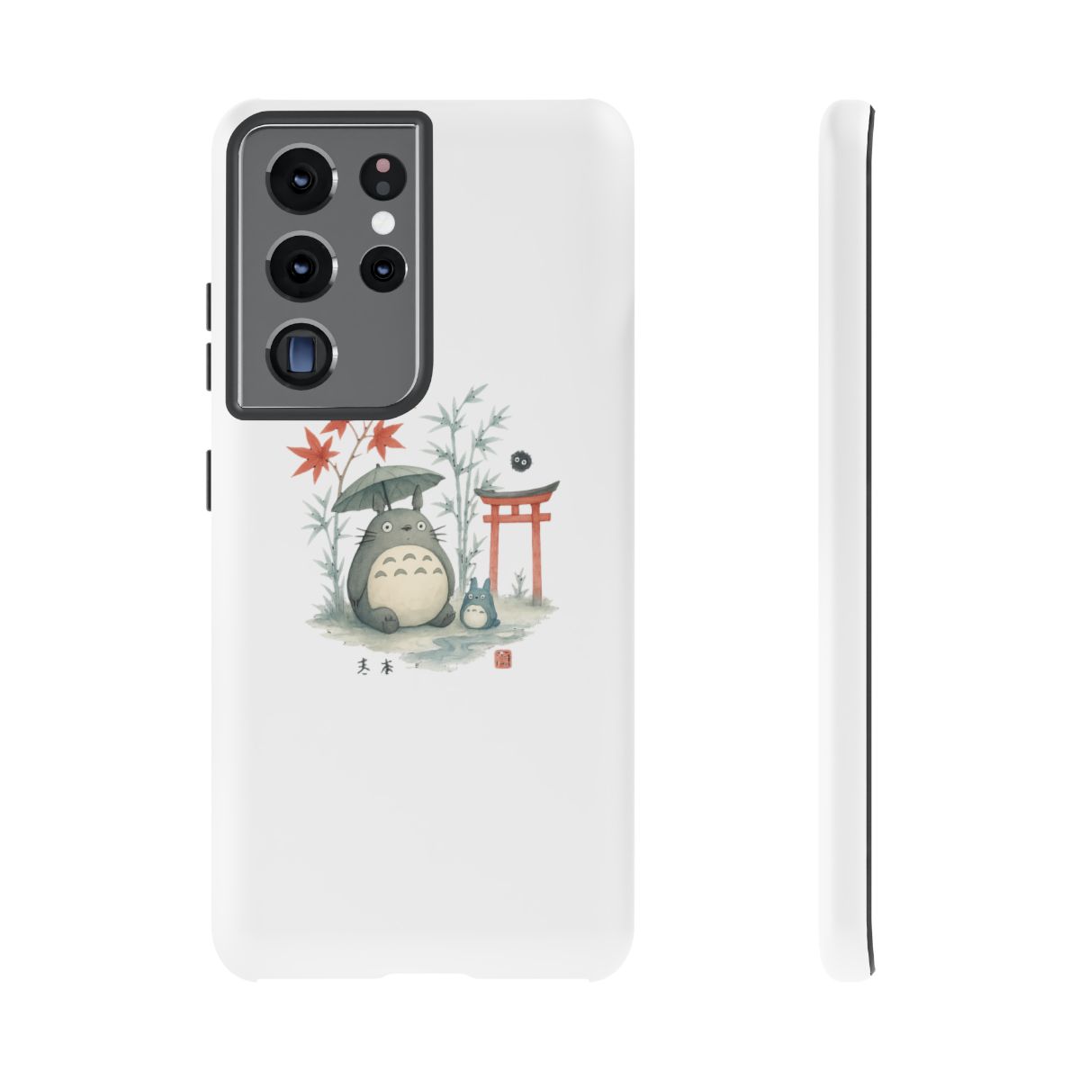 Watercolor Totoro Ghibli MagSafe iPhone Case - alternate angle 4, merchandise