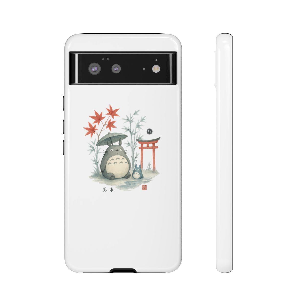 Watercolor Totoro Ghibli MagSafe iPhone Case - alternate angle 5, merchandise