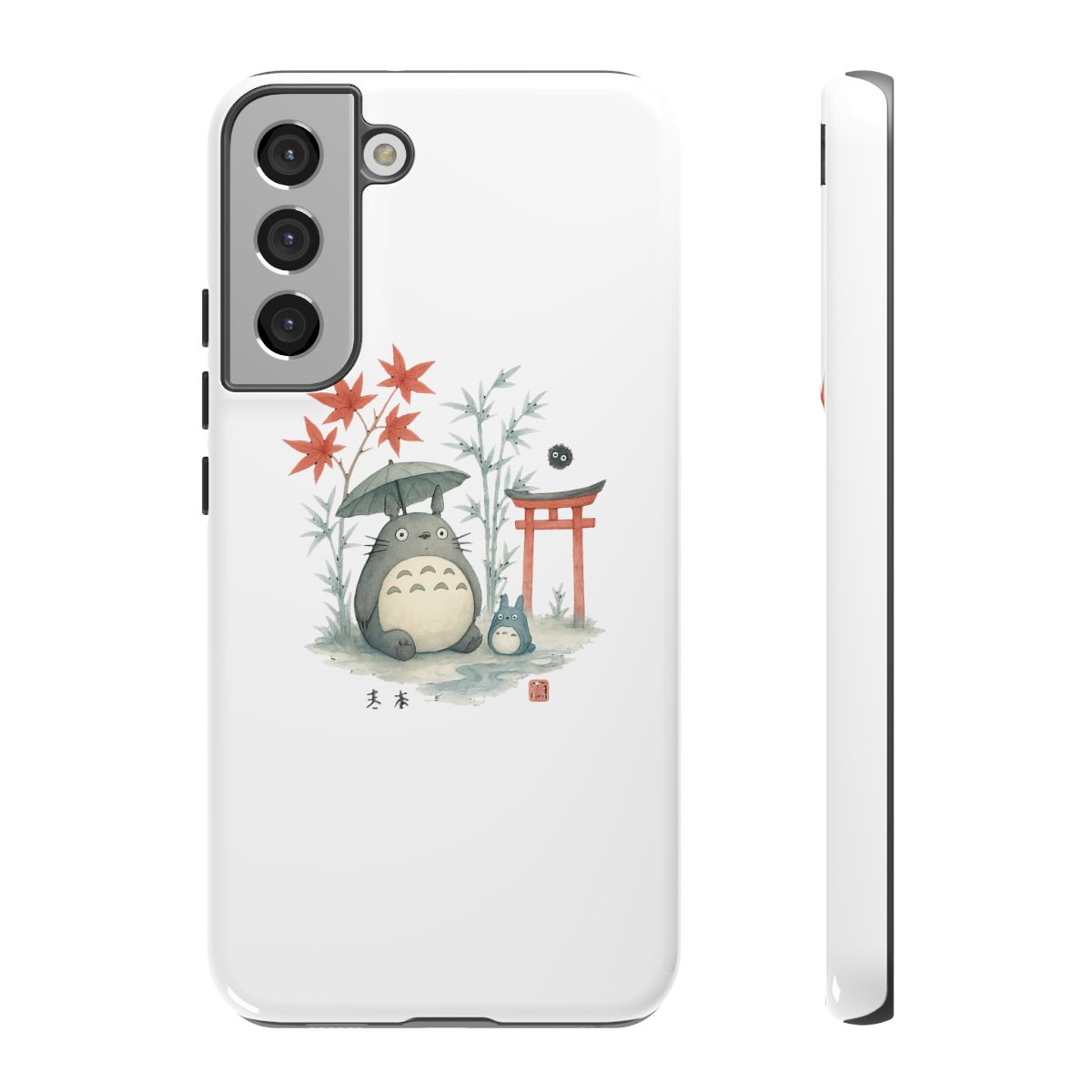 Watercolor Totoro Ghibli MagSafe iPhone Case - alternate angle 4, merchandise