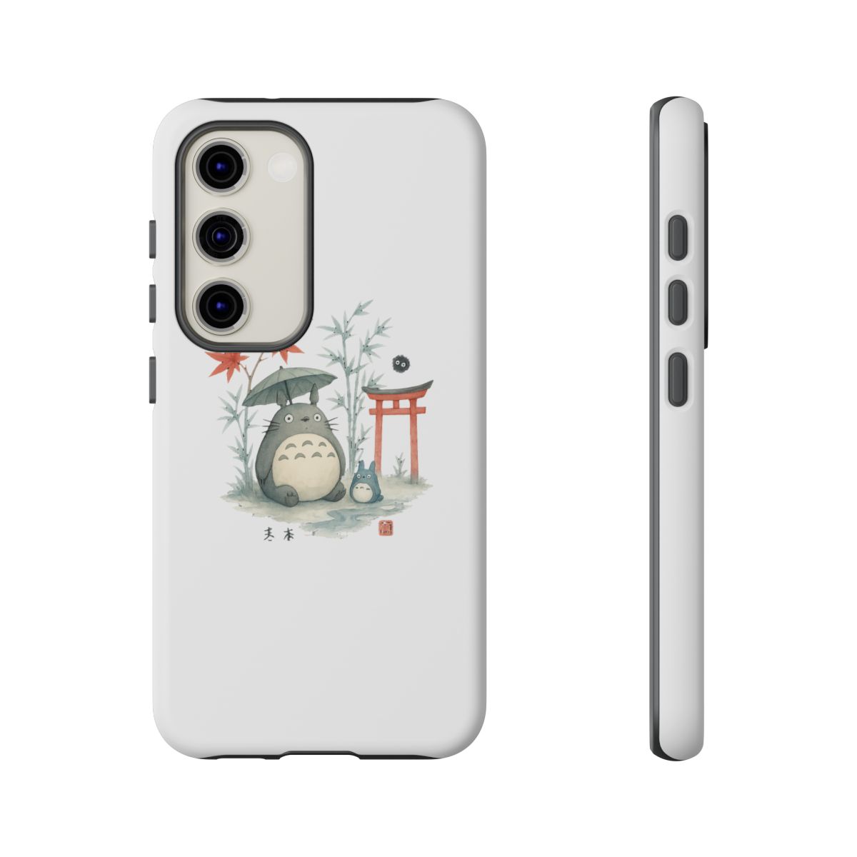 Watercolor Totoro Ghibli MagSafe iPhone Case - alternate angle 1, merchandise