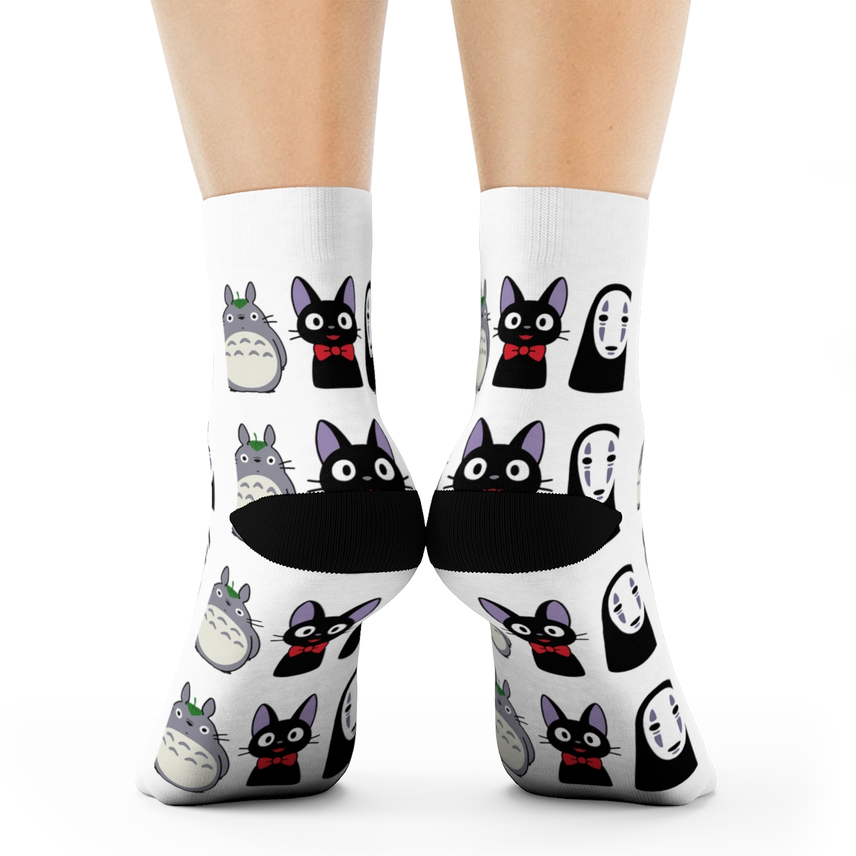 Studio Ghibli Totoro Jiji No Face Magical Socks - Official accessories merchandise
