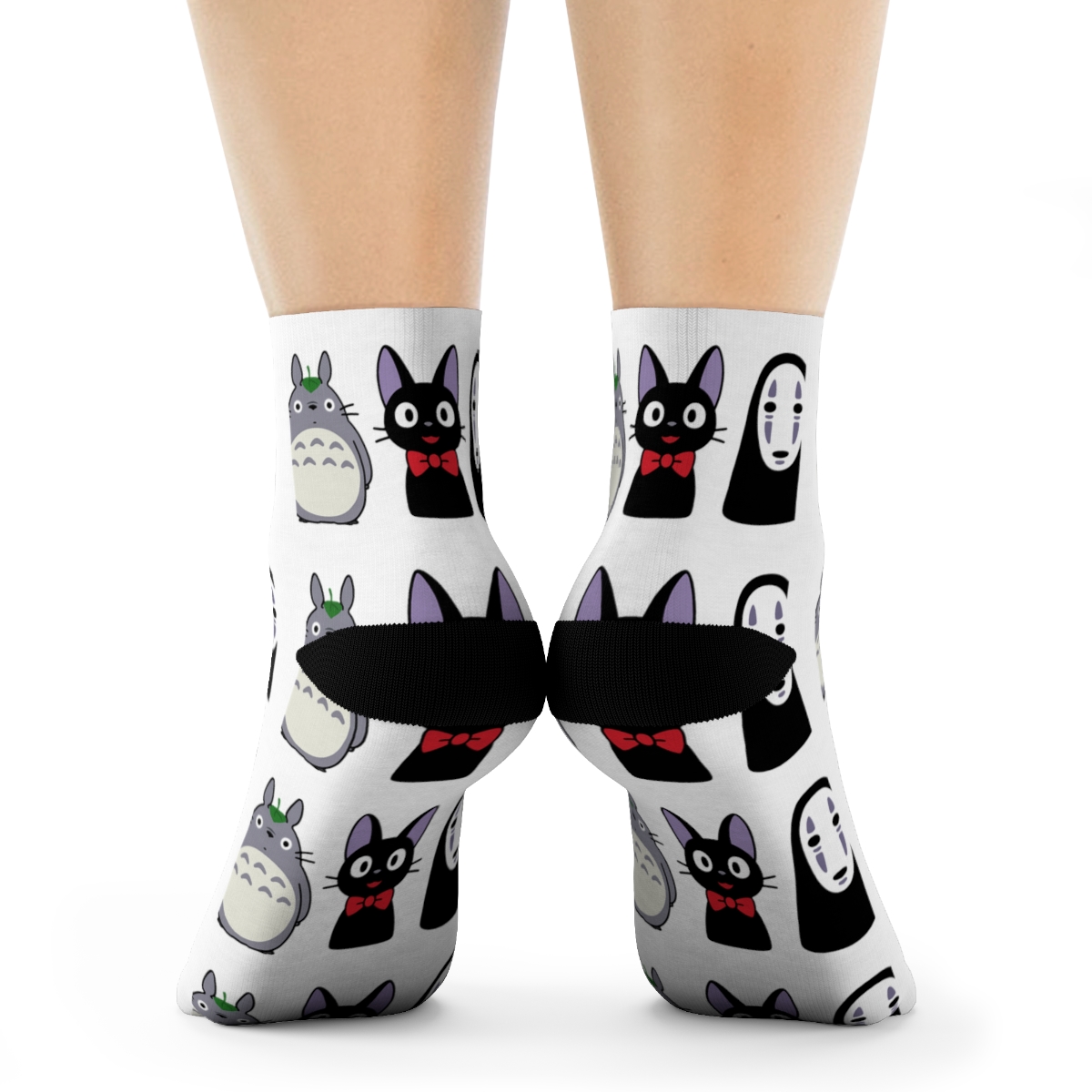 Studio Ghibli Totoro Jiji No Face Magical Socks - alternate angle 1, merchandise