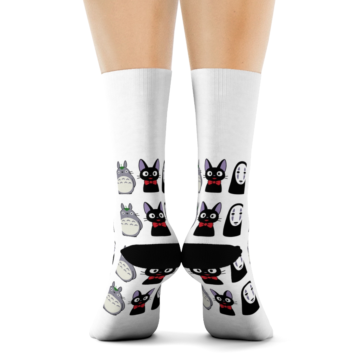 Studio Ghibli Totoro Jiji No Face Magical Socks - alternate angle 2, merchandise