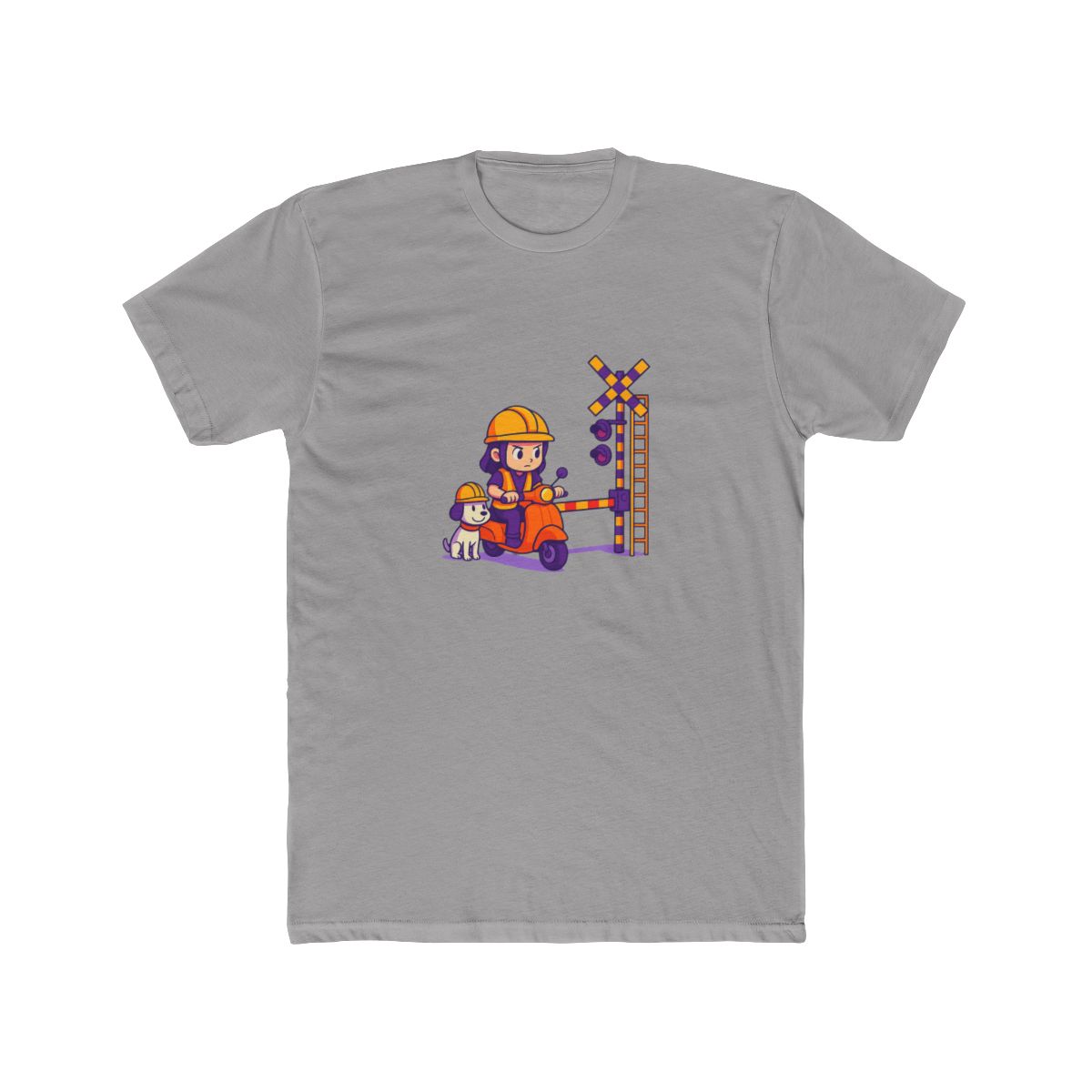 On the Way to School Yellow Text T Shirt