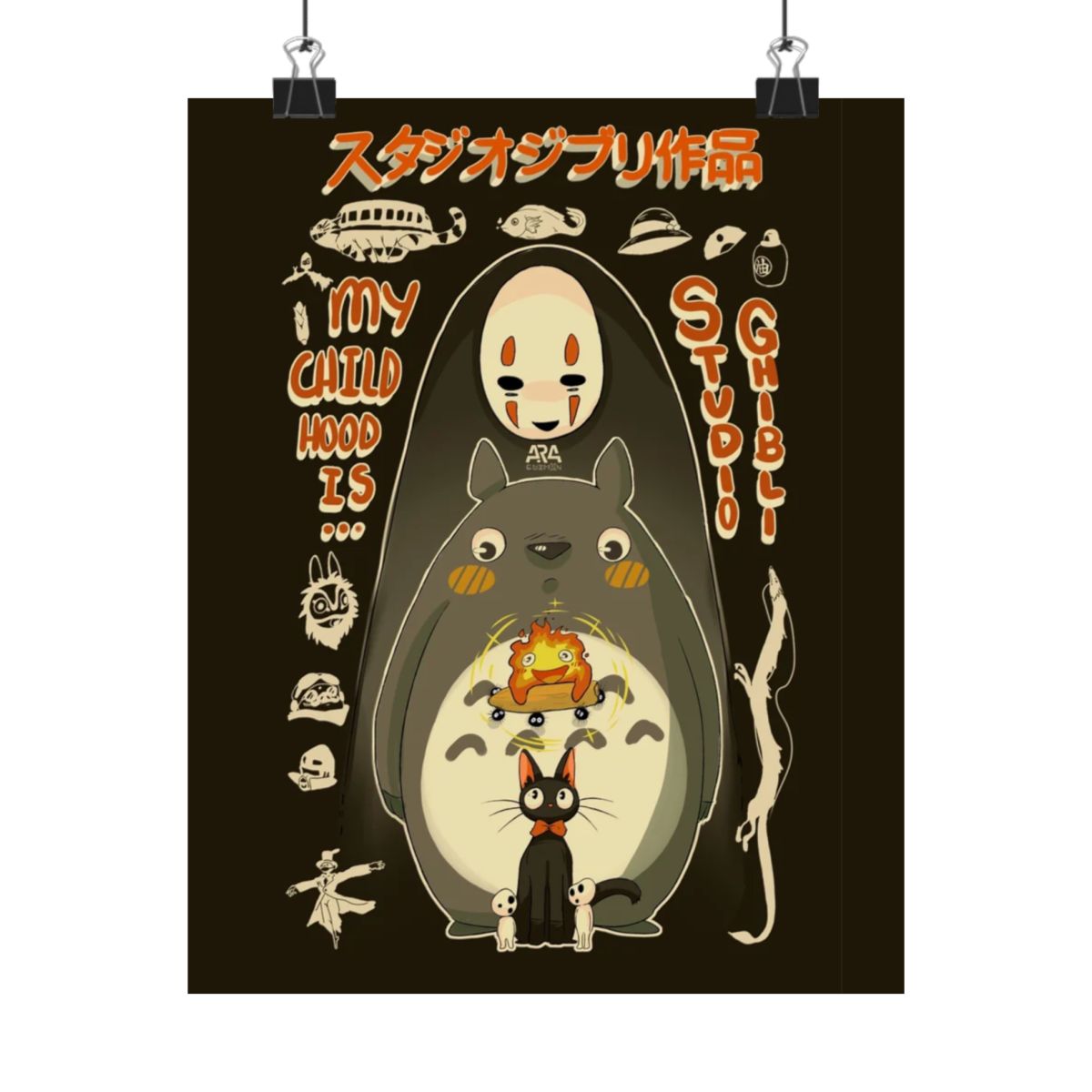 Studio Ghibli Anime Wall Art Print