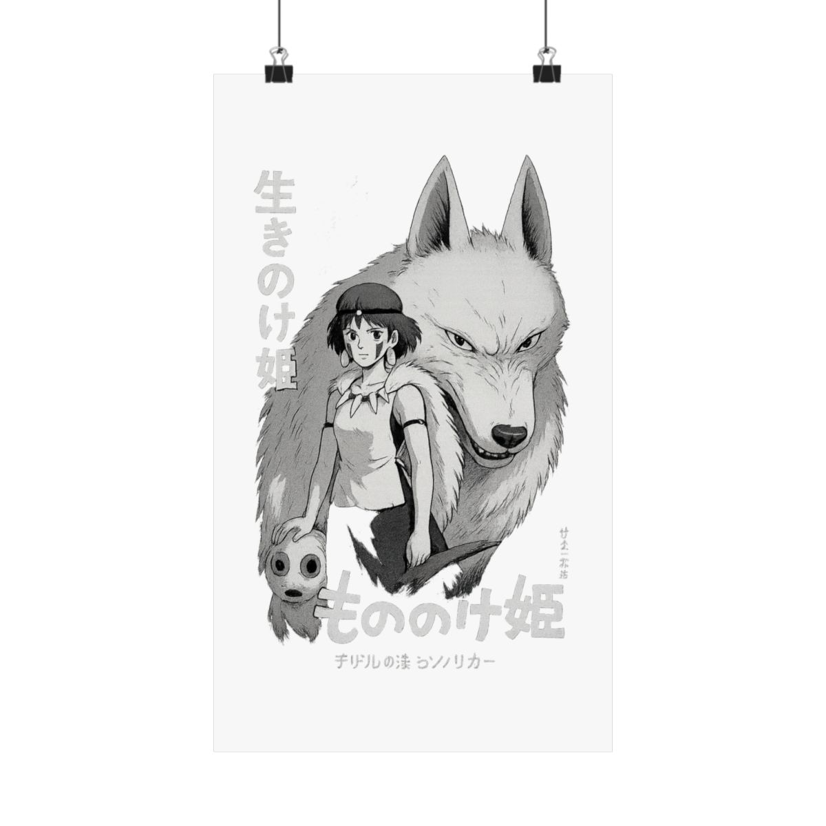 Princess Mononoke Studio Ghibli Poster | Anime Adventure Wall Art Print - alternate angle 5, merchandise