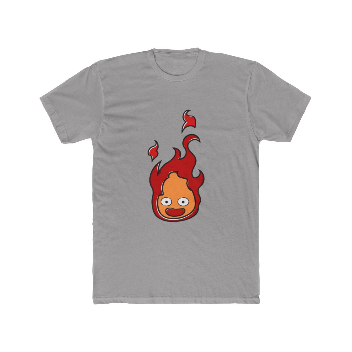 Calcifer Howl's Moving Castle Studio Ghibli T Shirt - Anime Fan Gift - alternate angle 3, merchandise