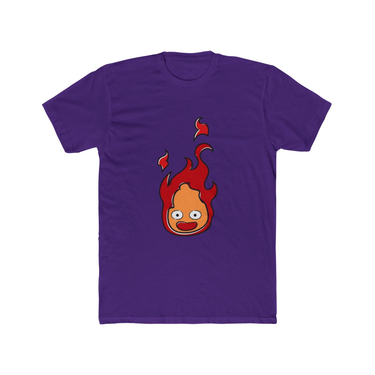 Calcifer Howl's Moving Castle Studio Ghibli T Shirt - Anime Fan Gift - alternate angle 2, merchandise