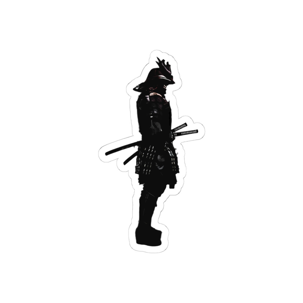 Moving Castle Samurai Warrior Sticker | Dark Monochrome Vinyl Decal