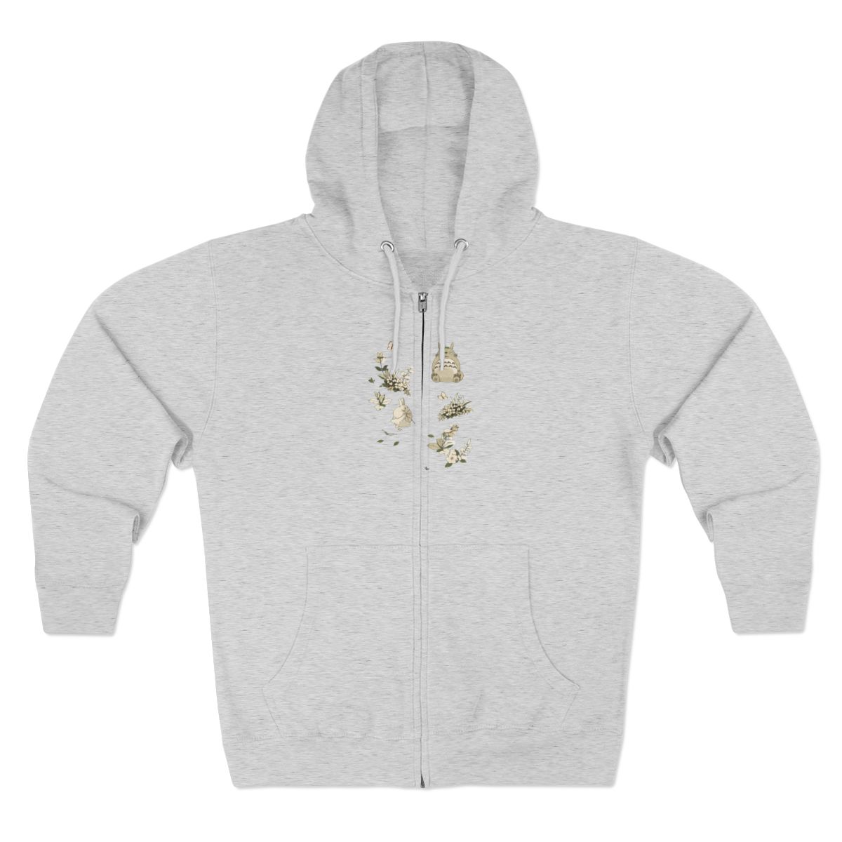 Studio Ghibli® My Neighbor Totoro Botanical Zip Hoodie - Official Hoodies merchandise